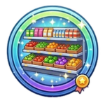 Limpia el Supermercado! You Cleaned the Supermarket! icono de insignia — ¡Felicitaciones, limpiaste el supermercado!